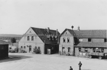 Ein Betriebshof auf dem Fliegerhorst Achmer im Jahr 1941. Betriebshof Fliegerhorst Achmer