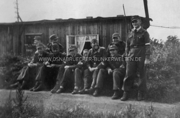 Geschützmannschaft bei der Pause Flak-Mannschaft Kalkhügel