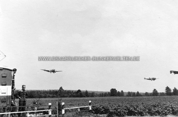 Junkers Ju 86 im Anflug auf Achmer im Jahr 1938. Junkers Ju 86 in Achmer 1938