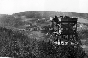Ein Flakturm auf dem Lammersbrink in Georgsmarienhütte. An dieser Stelle befindet sich heute der "Varusturm". Flakturm Lammersbrink Georgsmarienhütte