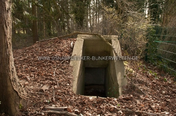 Das Eingangsbauwerk des Deckungsgrabens am Hollrüskenweg. Eingangsbauwerk Deckungsgraben Hollrüskenweg