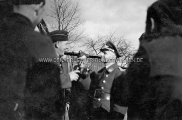 Bildunterschrift: "Achmer b. Bramsche 1941. Flak macht Stellungswechsel" Flak Achmer 1941