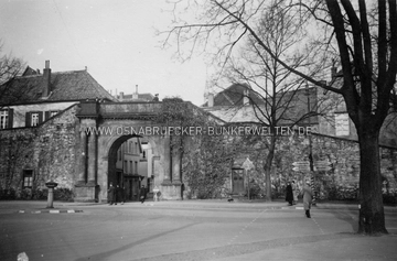Das Heger bzw. Waterloo-Tor in Osnabrück in der Vorkriegszeit. Heger Tor bzw. Waterlootor Osnabrück Vorkriegszeit