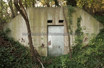 Der heutige Eingang zum Bunkersystem "Hammersenstollen" an der Hammersenstraße in Osnabrück Bunker Hammersenstollen in Osnabrück