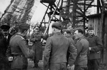 Bildunterschrift: "Achmer b. Bramsche 1941. Flak macht Stellungswechsel" Flak Achmer 1941