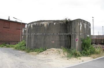 Der Strohm-Bunker im Osnabrücker Güterbahnhof, benannt nach dem damaligen Reichsbahnoberinspektor Der Strohm-Bunker im Osnabrücker Güterbahnhof
